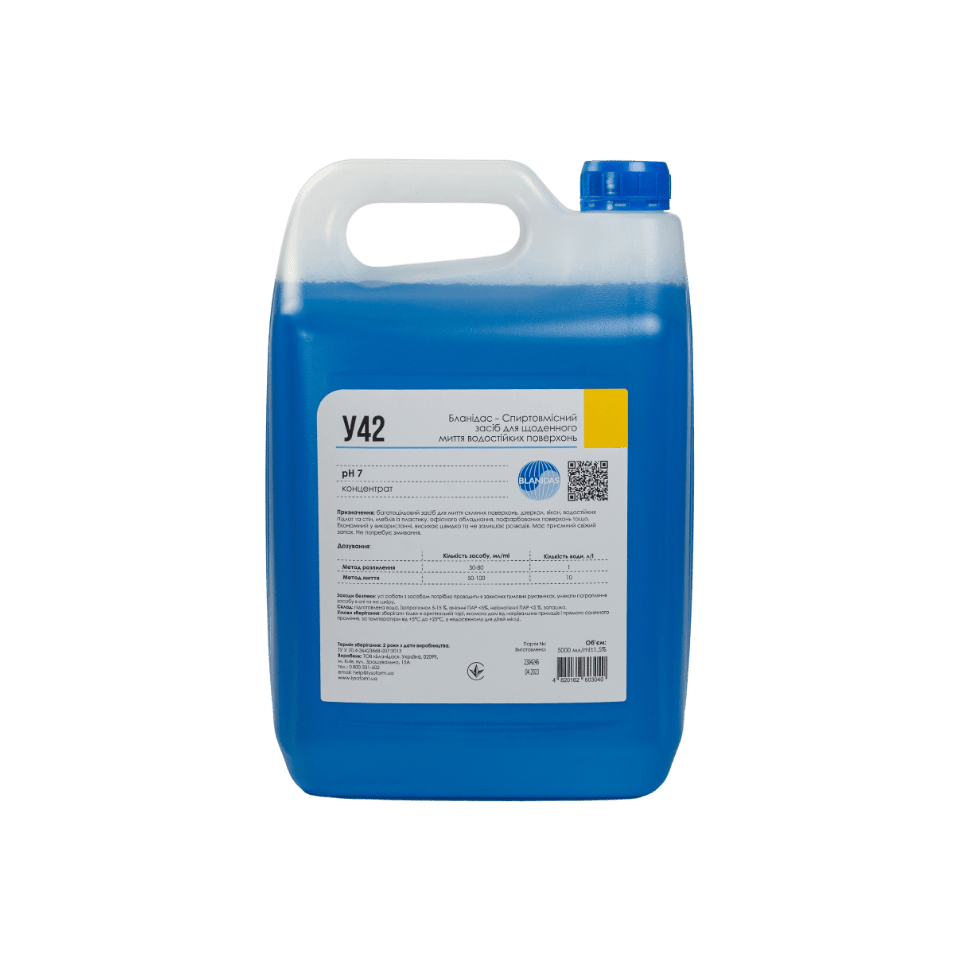 Бланідас – спиртовмісний засіб для щоденного миття водостійких поверхонь, 5л